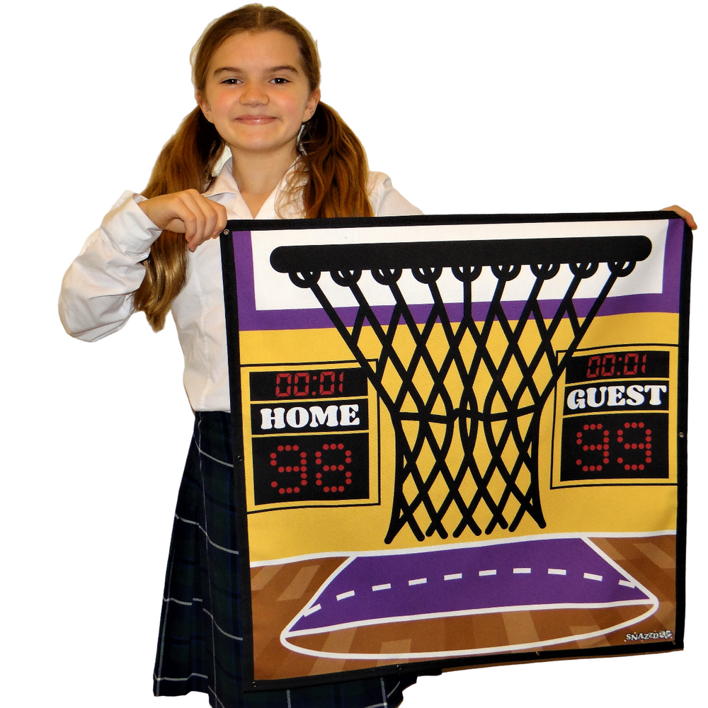 
            
                Load image into Gallery viewer, Purple Trampoline Net Basketball Hoop Hanging Pocket
            
        