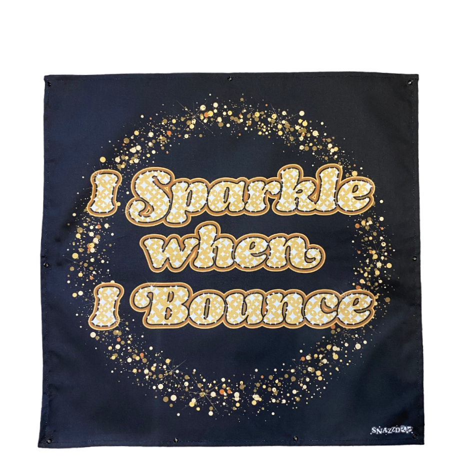 Fun Trampoline Net Decoration - I Sparkle When I Bounce Poster