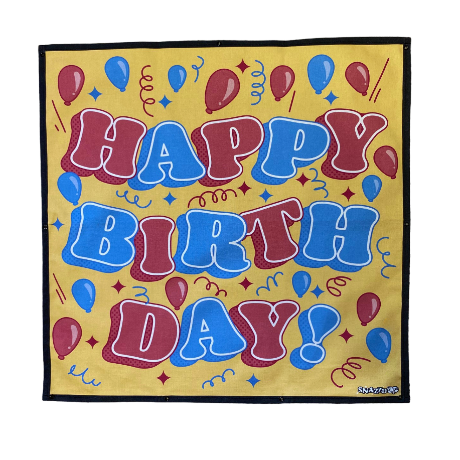 
            
                Load image into Gallery viewer, Trampoline Net Birthday Decoration - Yellow Happy Birthday Party Banner
            
        