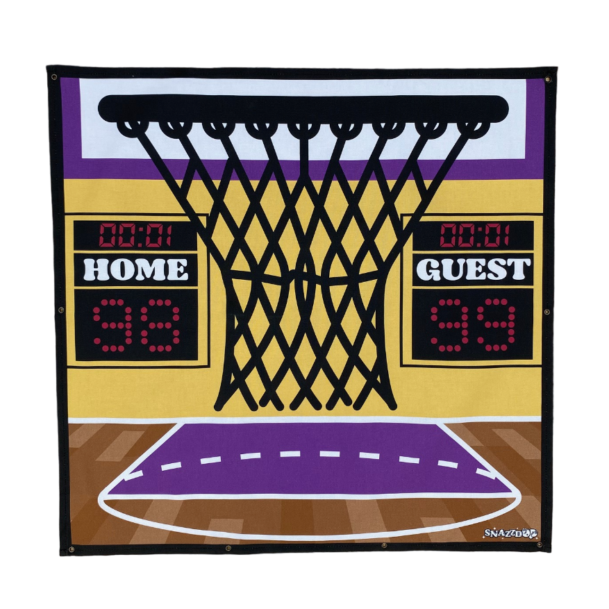 
            
                Load image into Gallery viewer, Purple Trampoline Net Basketball Hoop Hanging Pocket
            
        