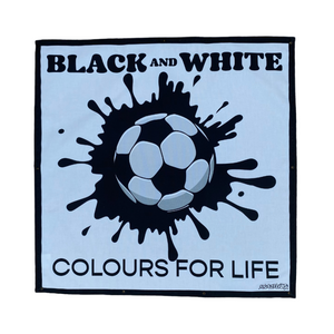 Black & White Football Team Colours Trampoline Net Decoration