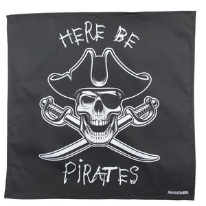 Skull and Crossbones Original Design Large Pirate Flag Tea Towel