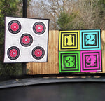 Higher Skill Trampoline Net Targets Throwing & Nerf Shooting Twin Pack