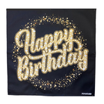Birthday Decoration For Your Trampoline Net - Sparkly Happy Birthday Party Banner