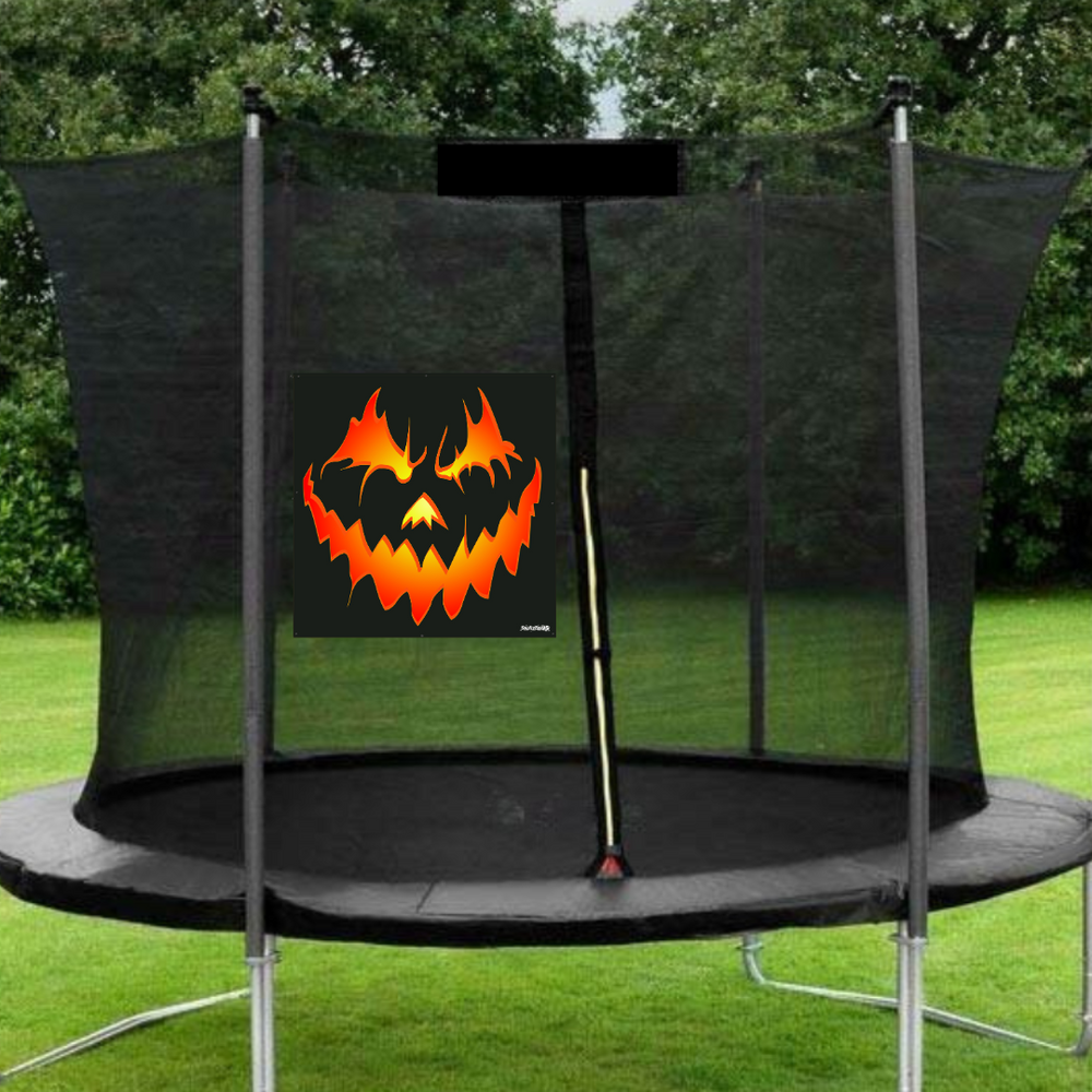 Outdoor Halloween Decoration For Your Trampoline - Jack O Lantern