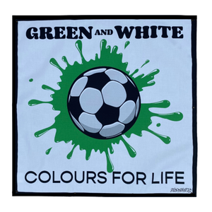 Green & White Football Team Colours Trampoline Net Poster