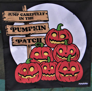 
            
                Load image into Gallery viewer, Halloween Garden Decoration Pumpkin Patch Trampoline Net Poster
            
        