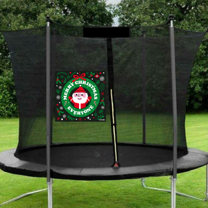 Outdoor Christmas Decoration For Your Trampoline Net - Merry Christmas Everyone!