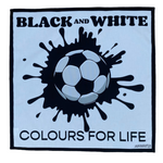Black and White Football Team Colours Original Design Large Tea Towel