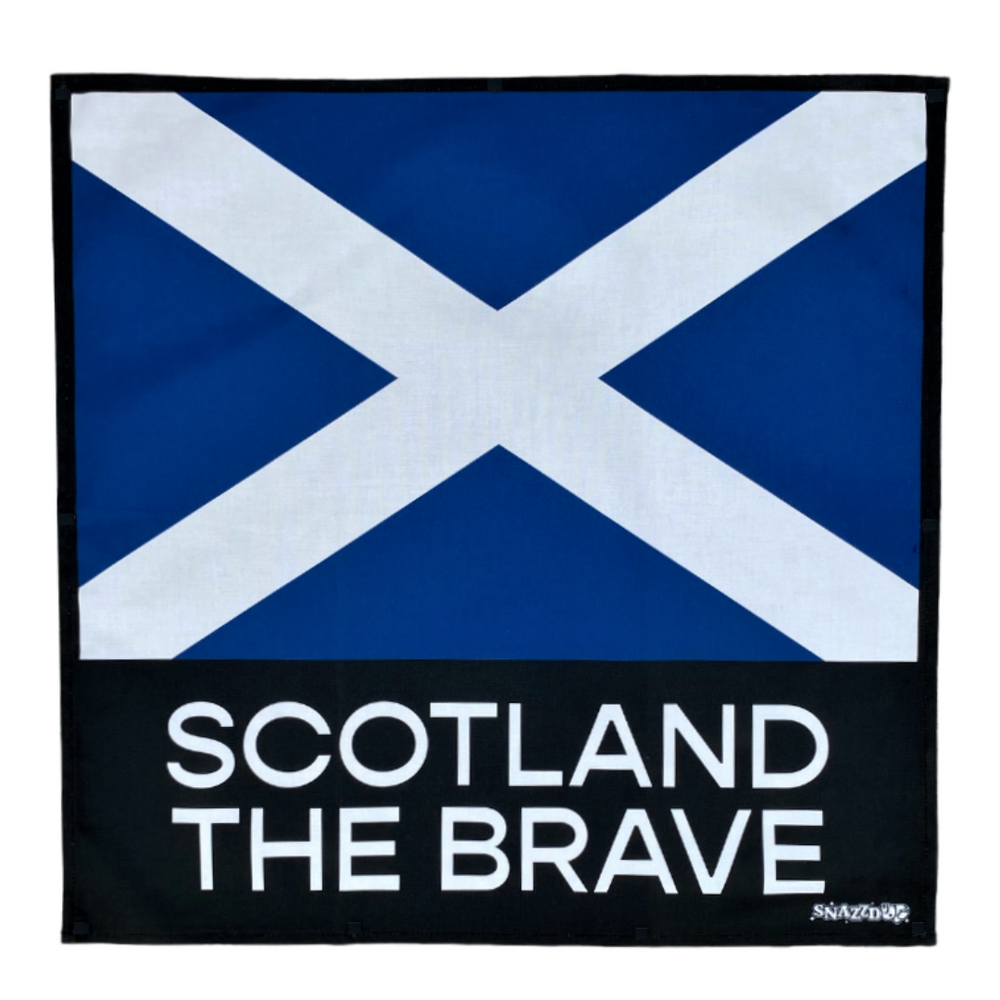 Scotland The Brave Original Design Saltire Tea Towel