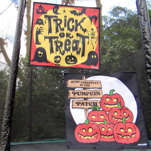 Outdoor Halloween Decoration For Your Trampoline - Pumpkin Patch