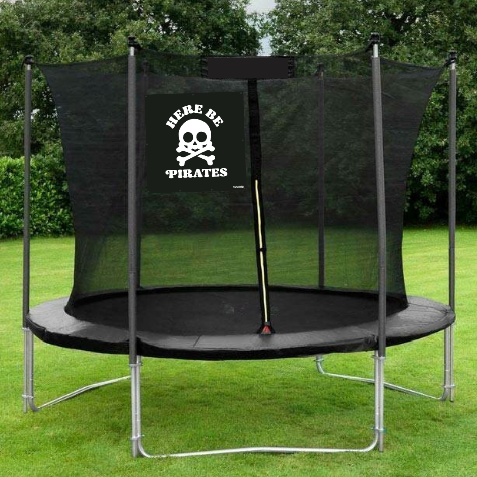 Trampoline Net Pirate Flag for Younger Children