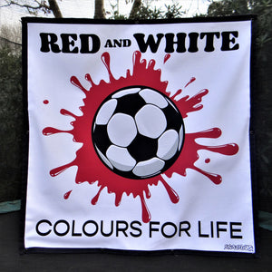 
            
                Load image into Gallery viewer, Red &amp;amp; White Football Team Colours Trampoline Net Poster
            
        