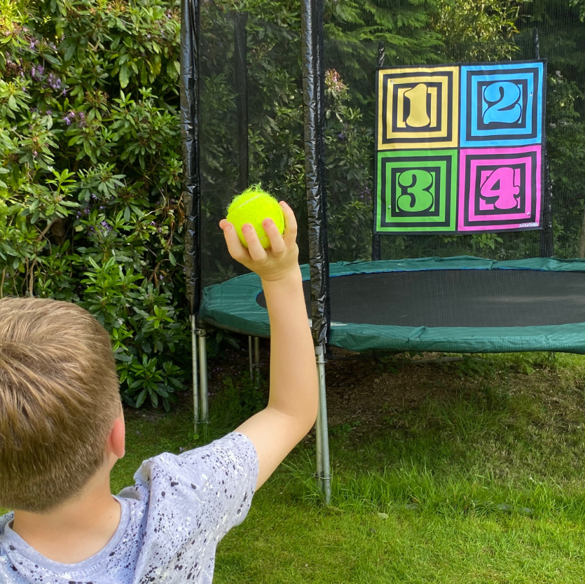 Nerf Target & Ball Throwing High Skill Trampoline Net Garden Game