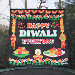 Diwali Trampoline Net Garden Decoration
