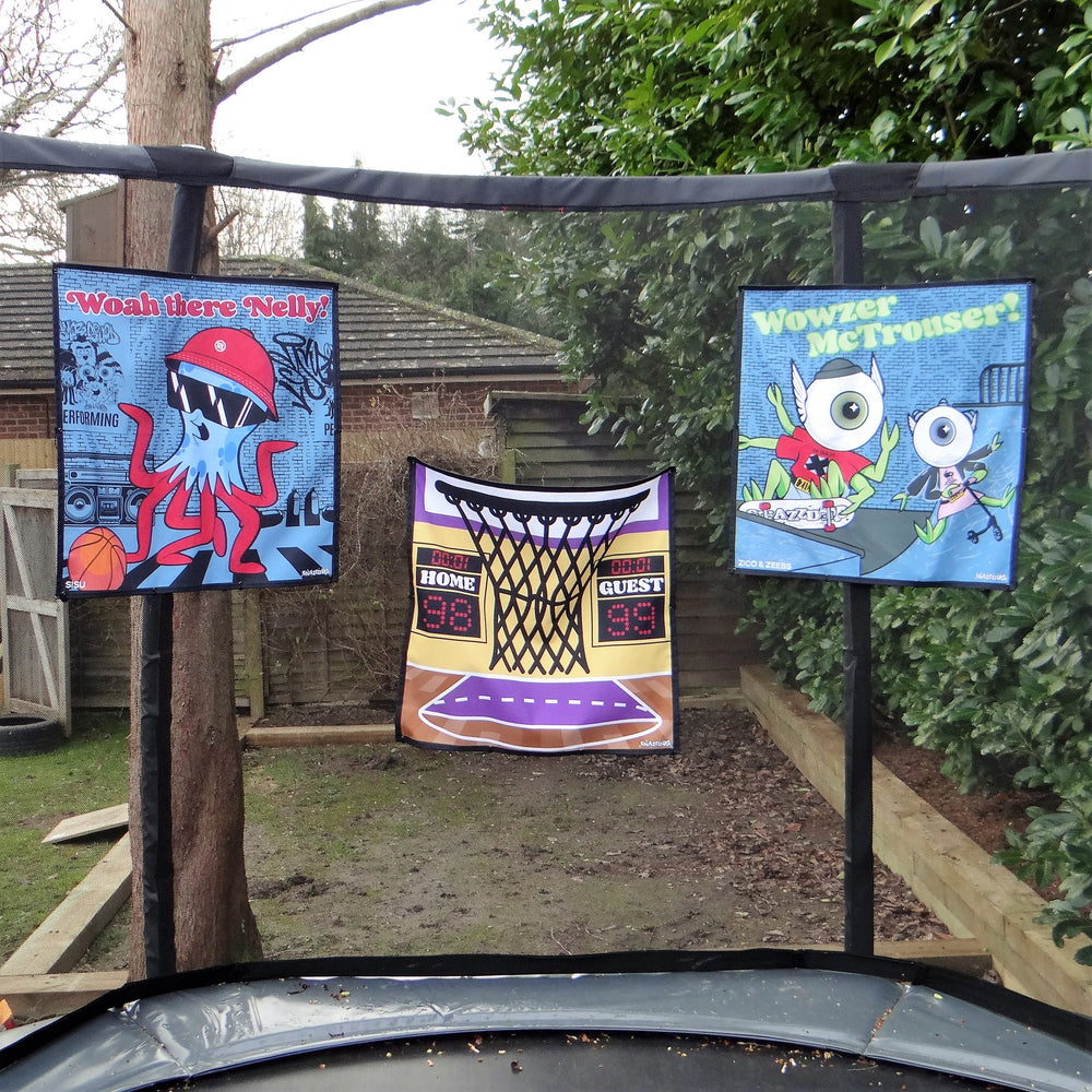 Trampoline Poster - Zico & Zeebs from the Snazz Squad!