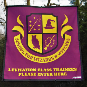 Wizard School Trampoline Net Decoration -  Levitation Class Entrance Sign